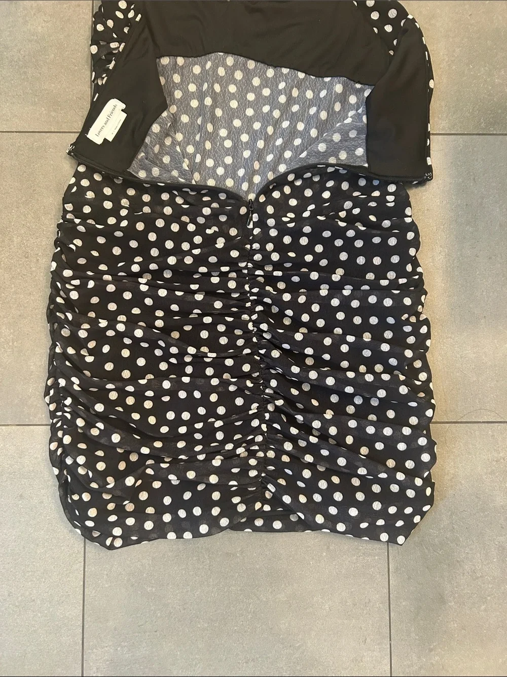 Lovers and Friends Judith Mini Dress in Black Polka Dot - Picture 8 of 10